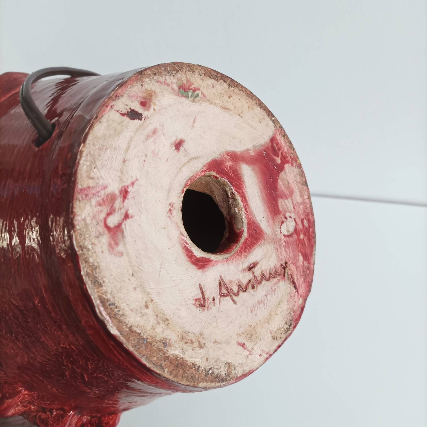 Jean Austruy ceramic lamp