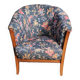 Satin Fabric Basket Chair