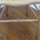 Chaise en bois canne