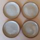 4 grey stoneware tapas plates