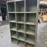 1950s iron workshop storage cabinet.