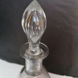 Carafe verre ancien ciselé