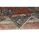 Vintage Handmade Turkish Wool Area Rug with Medallion Design