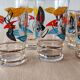 Lot de 9 verres Miro vintage