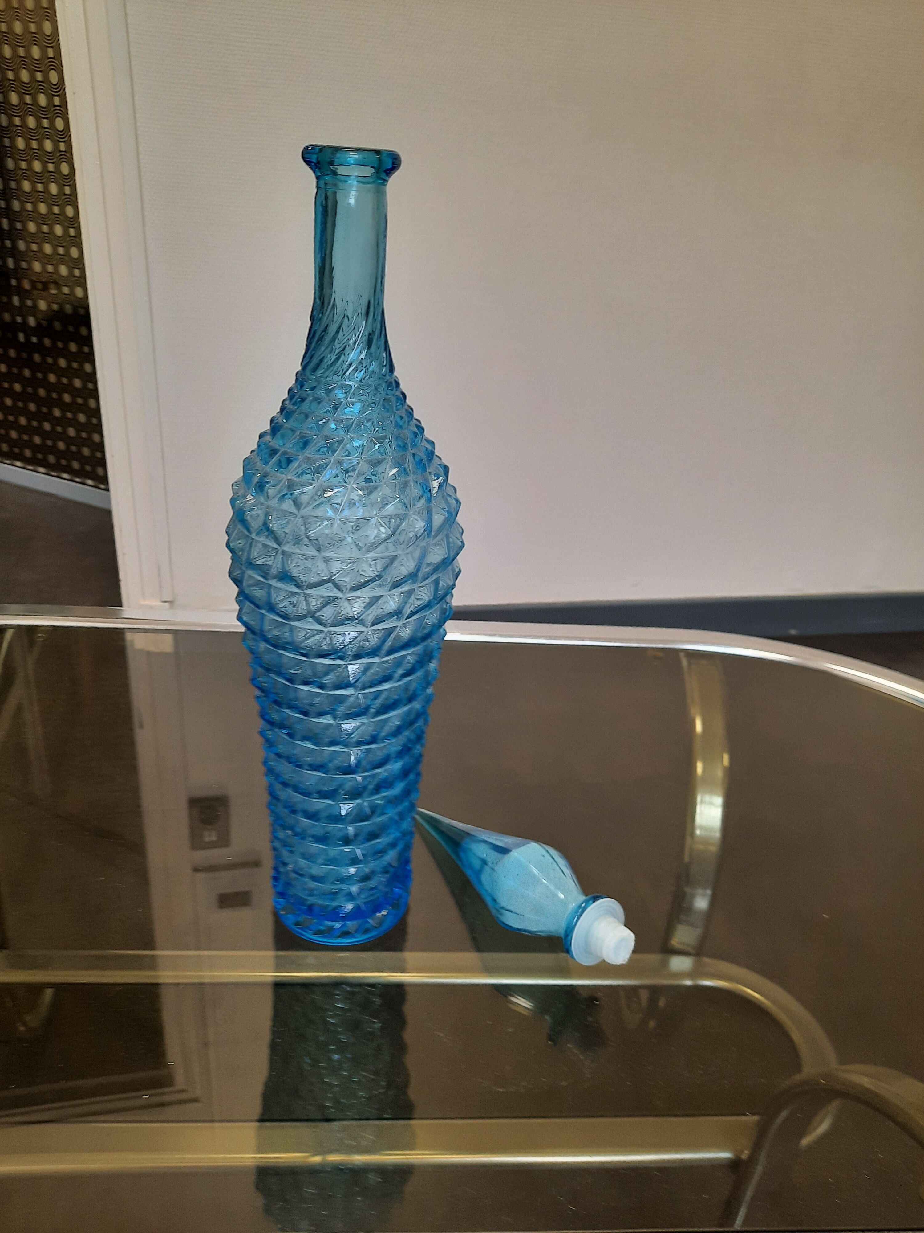 Blue Empoli style carafe