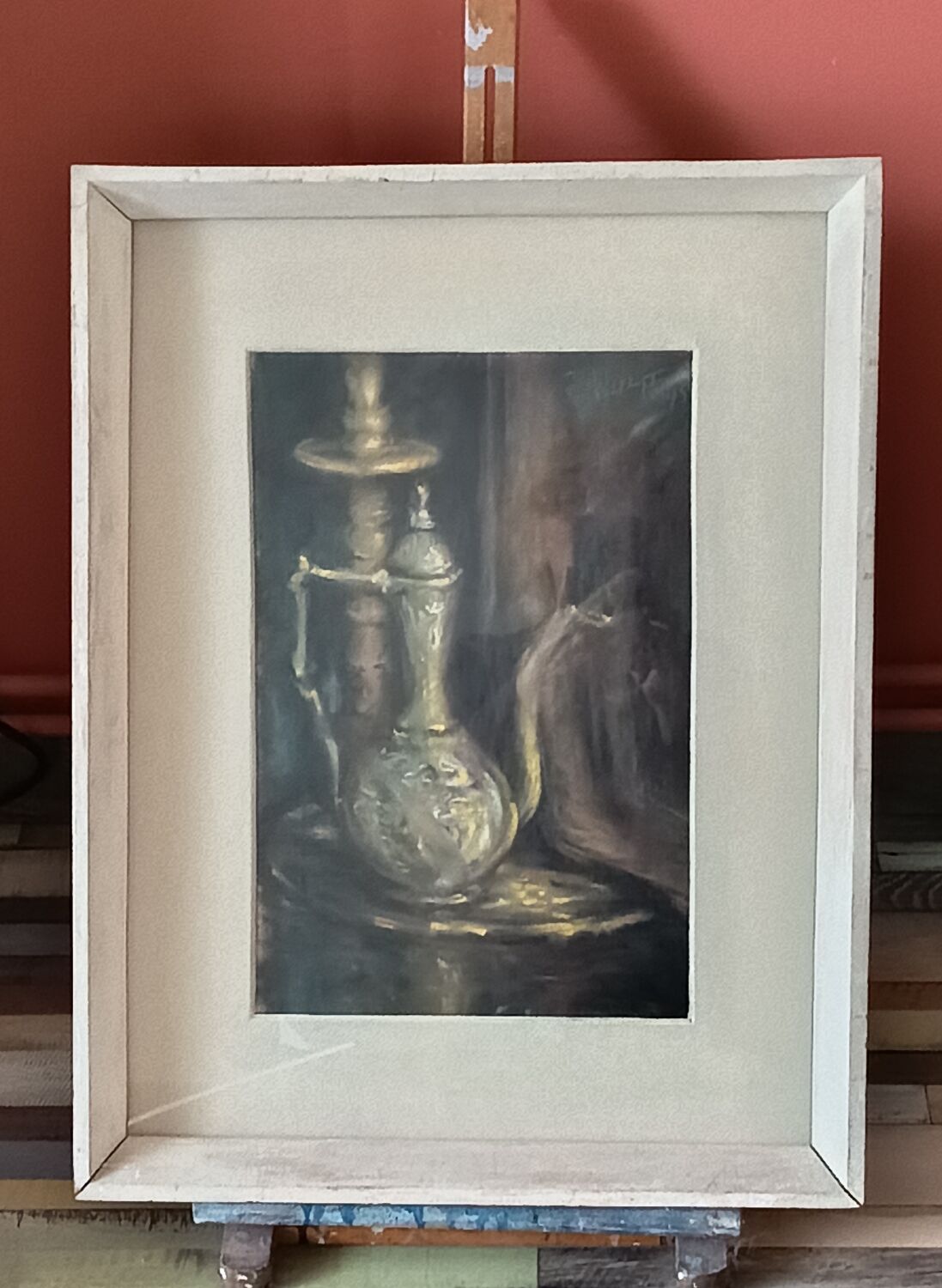 Charcoal drawing by J. Wulff, Belgian painter.