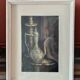 Charcoal drawing by J. Wulff, Belgian painter.