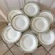 lot of 8 hollow plates Terre de Fer St Amand model "Molière" XXth