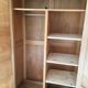 Parisian wardrobe 2 door boarding dormitory wardrobe lingère raw wood