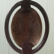 Wrought iron and bronze butcher's table