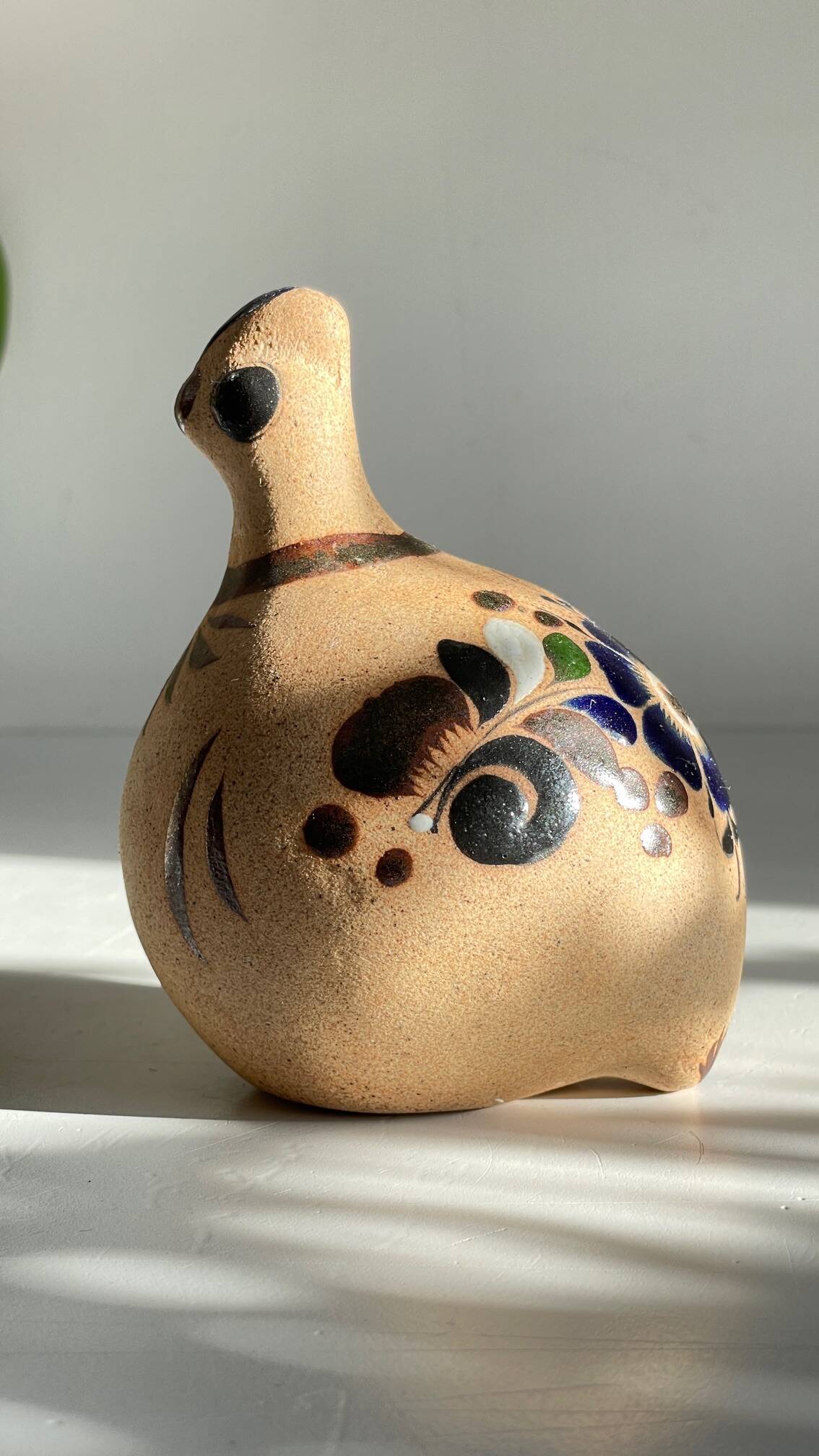 Bird handmade stoneware mexico vintage