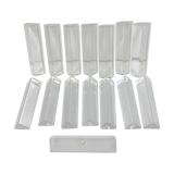 15 porte couteau anciens en cristal baccarat