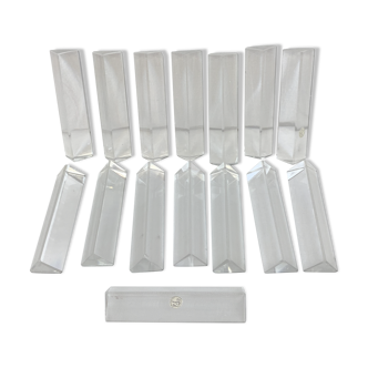 15 antique baccarat crystal knife holders