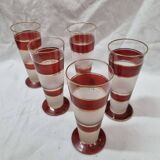 5 verres Art Deco, 1930