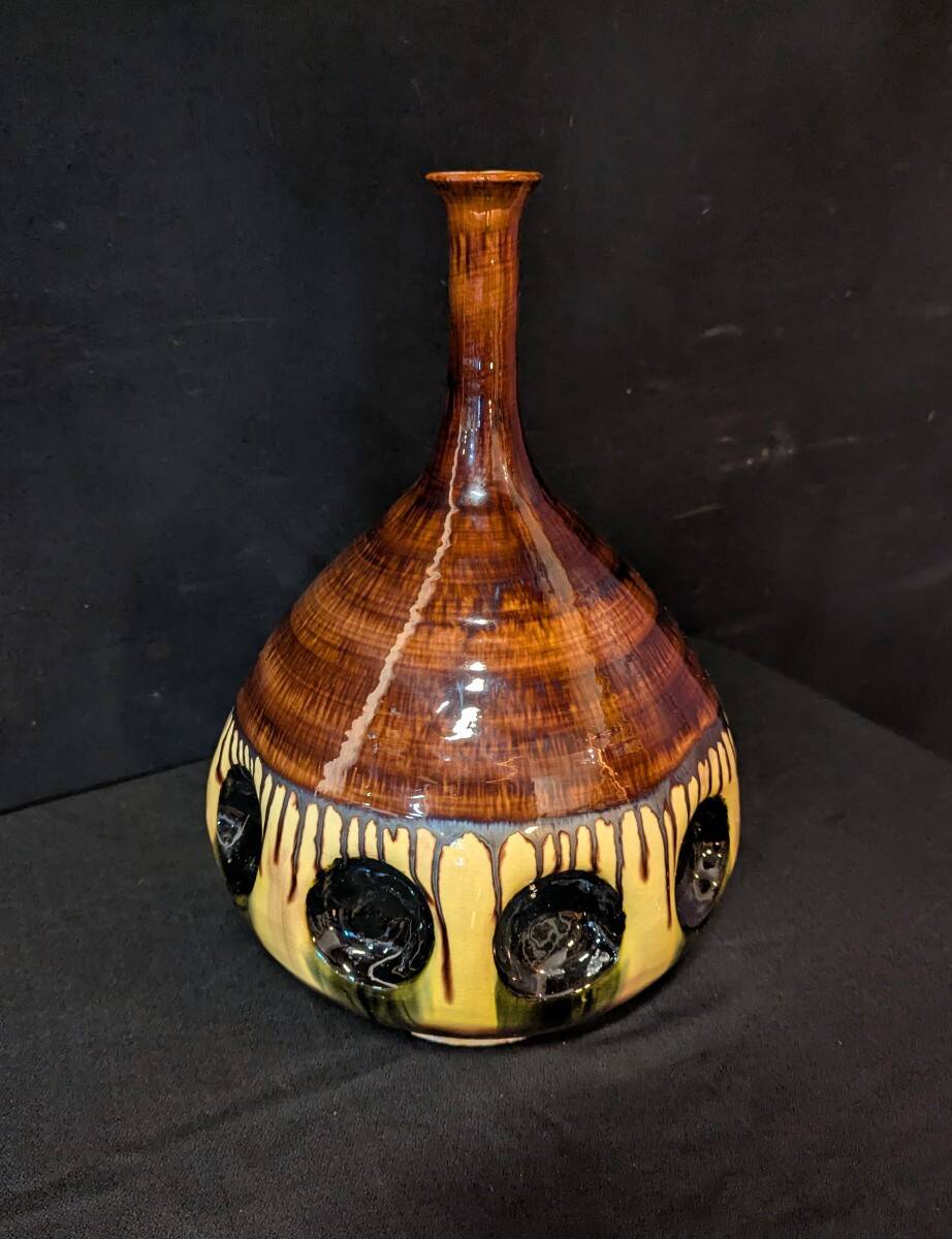 Large glazed ceramic vase – 1983s