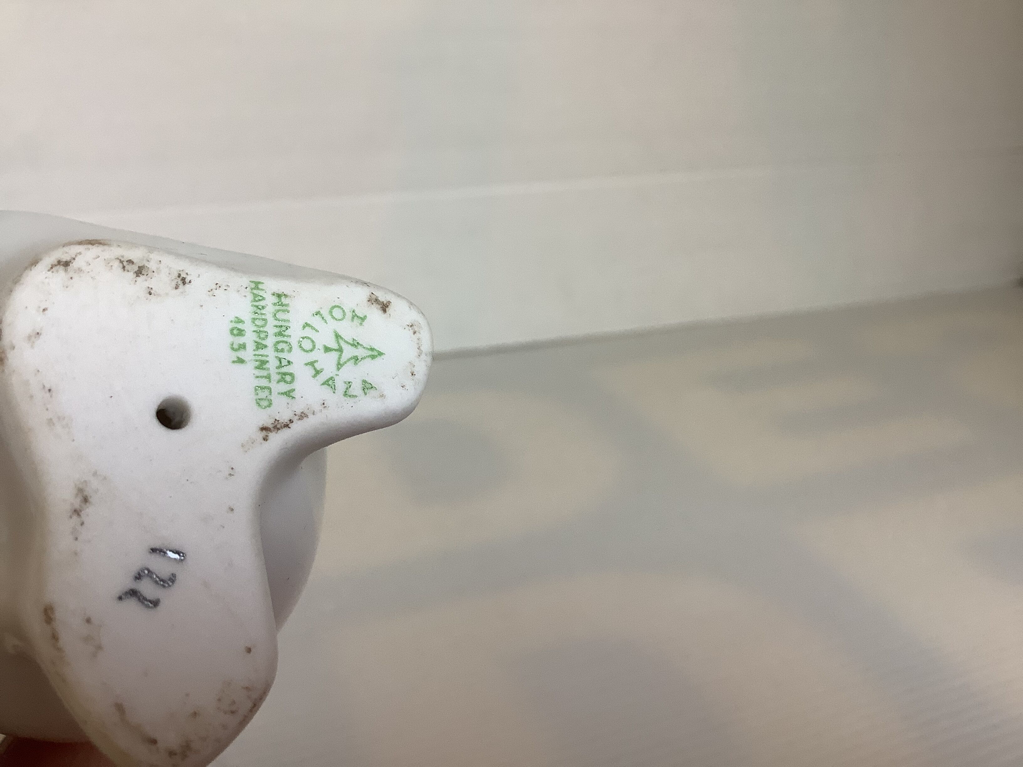 Oie blanche porcelaine hollohaza hungary