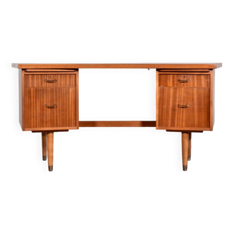 Bureau vintage en noyer par Morris de Glasgow