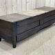 Banc coffre breton XIXème en orme et châtaignier