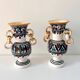 Paire de vases anciens en faïence / Poteries méditerranéenne à anneaux