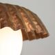 Mid-Century Italian Copper and Opaline Pendant Lamp