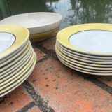 Yellow plates with relief Moulins des Loups - Orchies