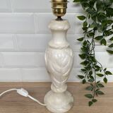 Alabaster lamp base