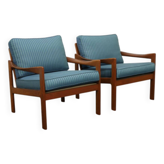 2x Lounge Chair by Illum Wikkelsö for Niels Eilersen, 1960s (set price)
