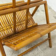 Porte revue en bambou pliable 1960