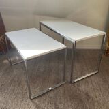 Duo de tables gigognes vintage années 70