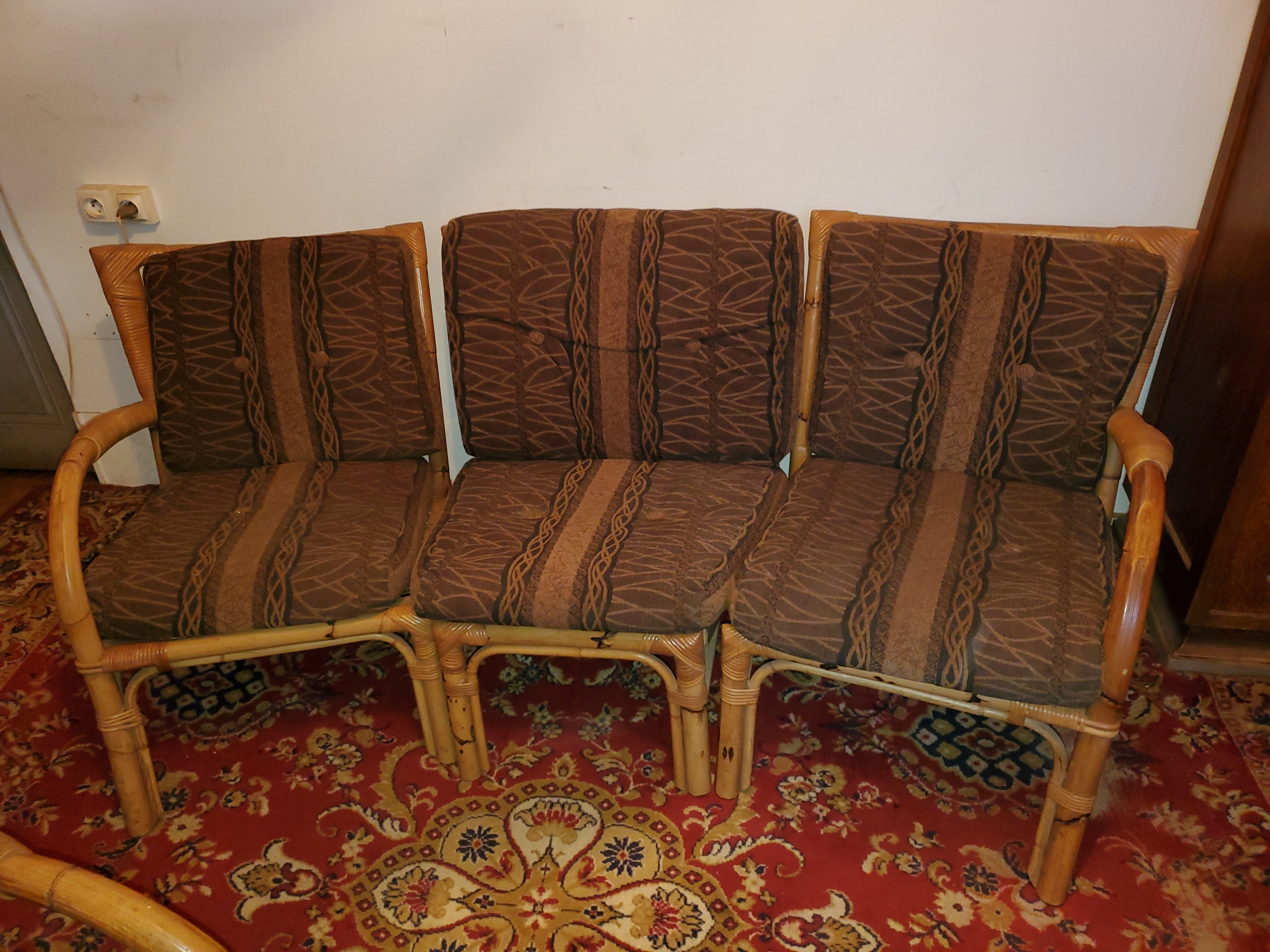 Bamboo living room 50s