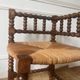 Chaise coin du feu bois et paille