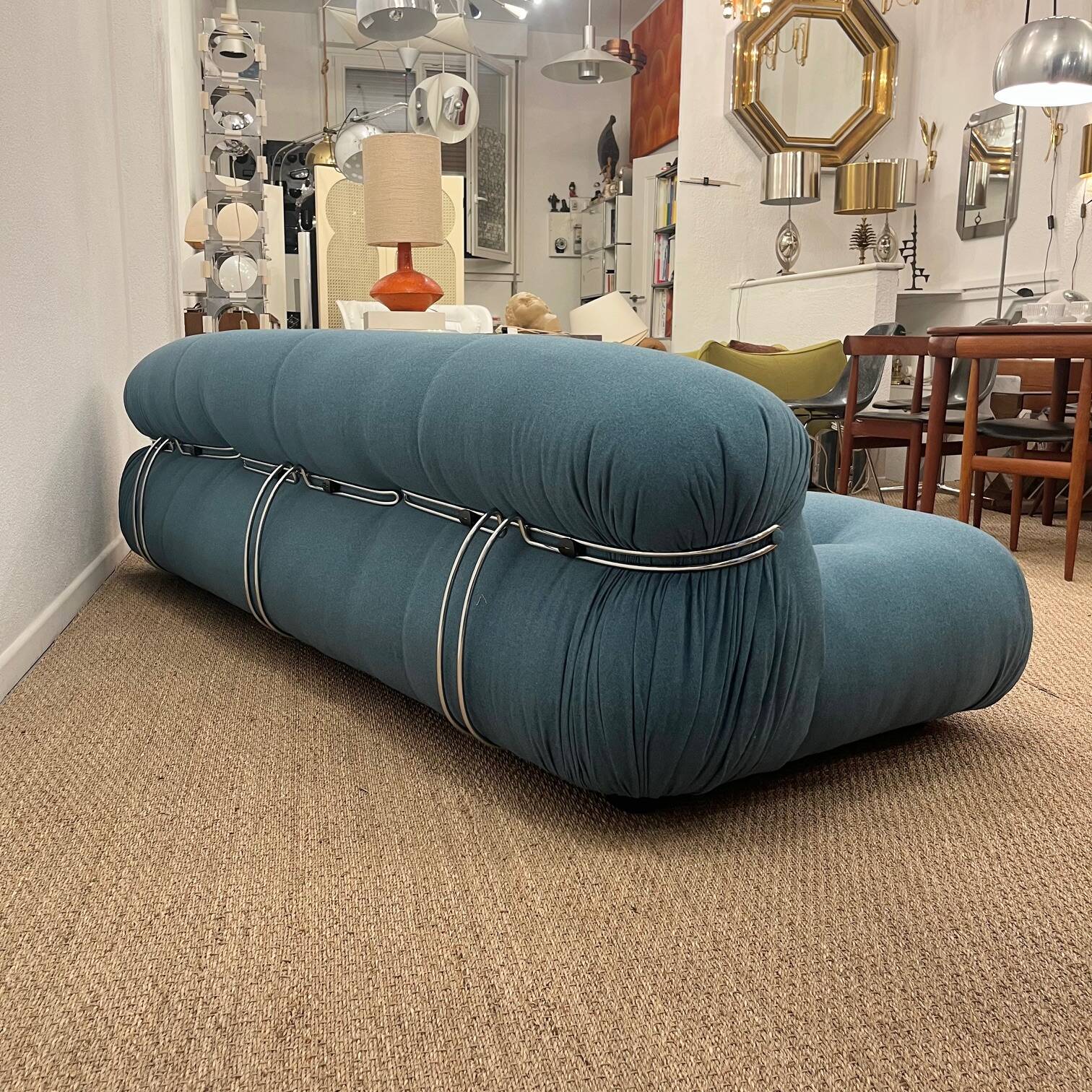 4-seater sofa Soriana Scarpa Cassina Italy circa 1970s