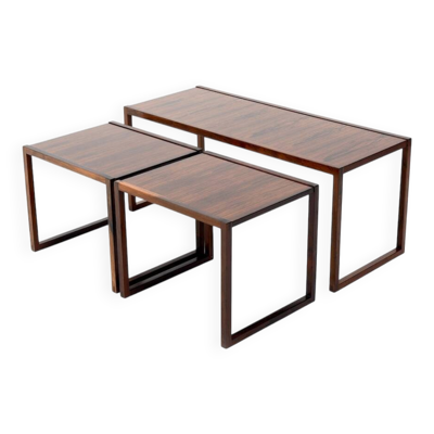 Tables emboîtables par Kai Kristiansen pour Aksel Kjersgaard années 1960