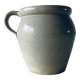 Antique glazed terracotta jug