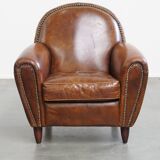 Cowhide Leather Design Armchair