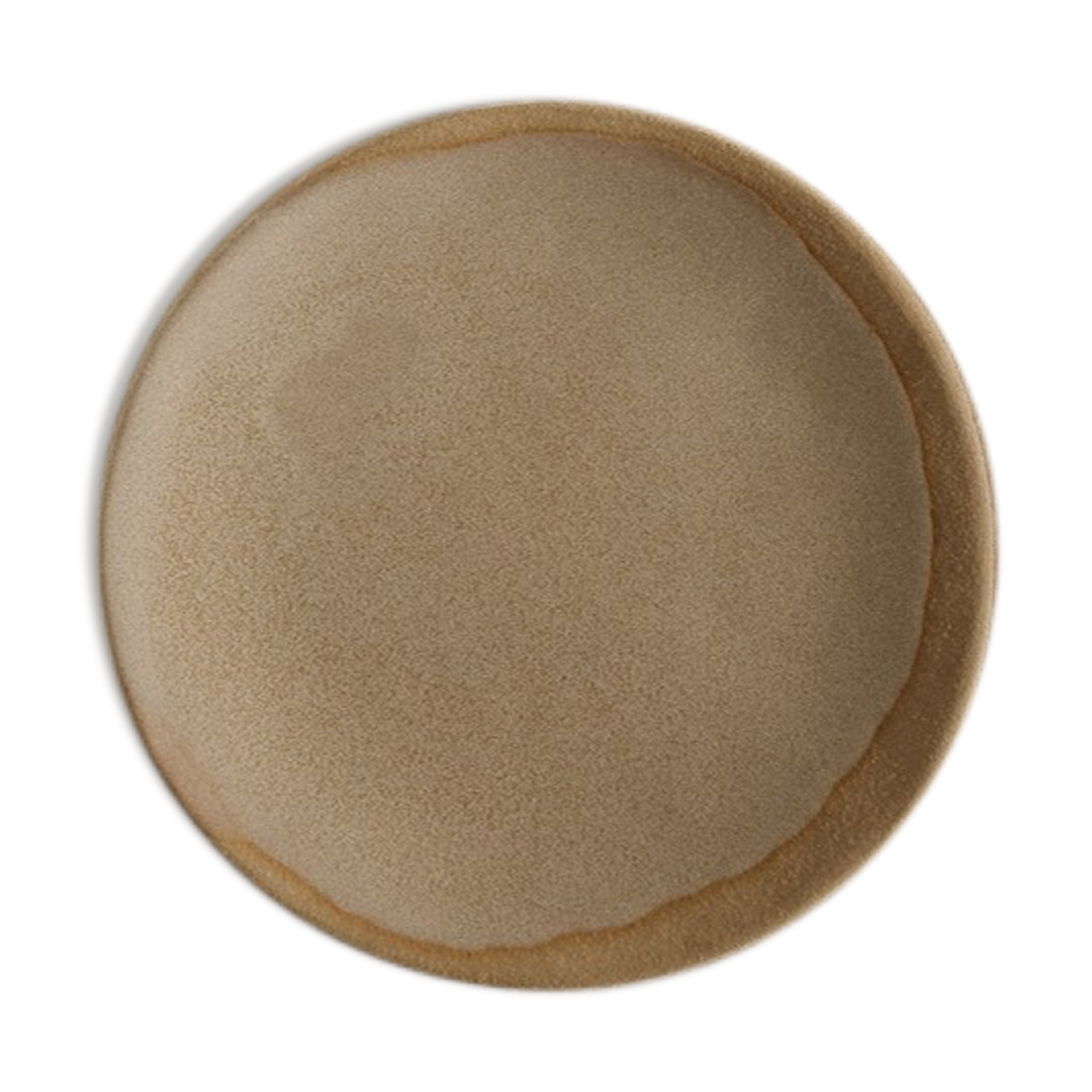 Flat stoneware plate - white
