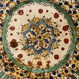 Dish Morocco Fez decorated with a thousand pasta XVIII or XIX Africa