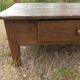 Rustic solid oak coffee table farmhouse initials J C
