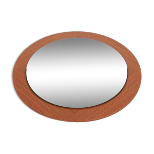 Miroir mural vintage en bois de