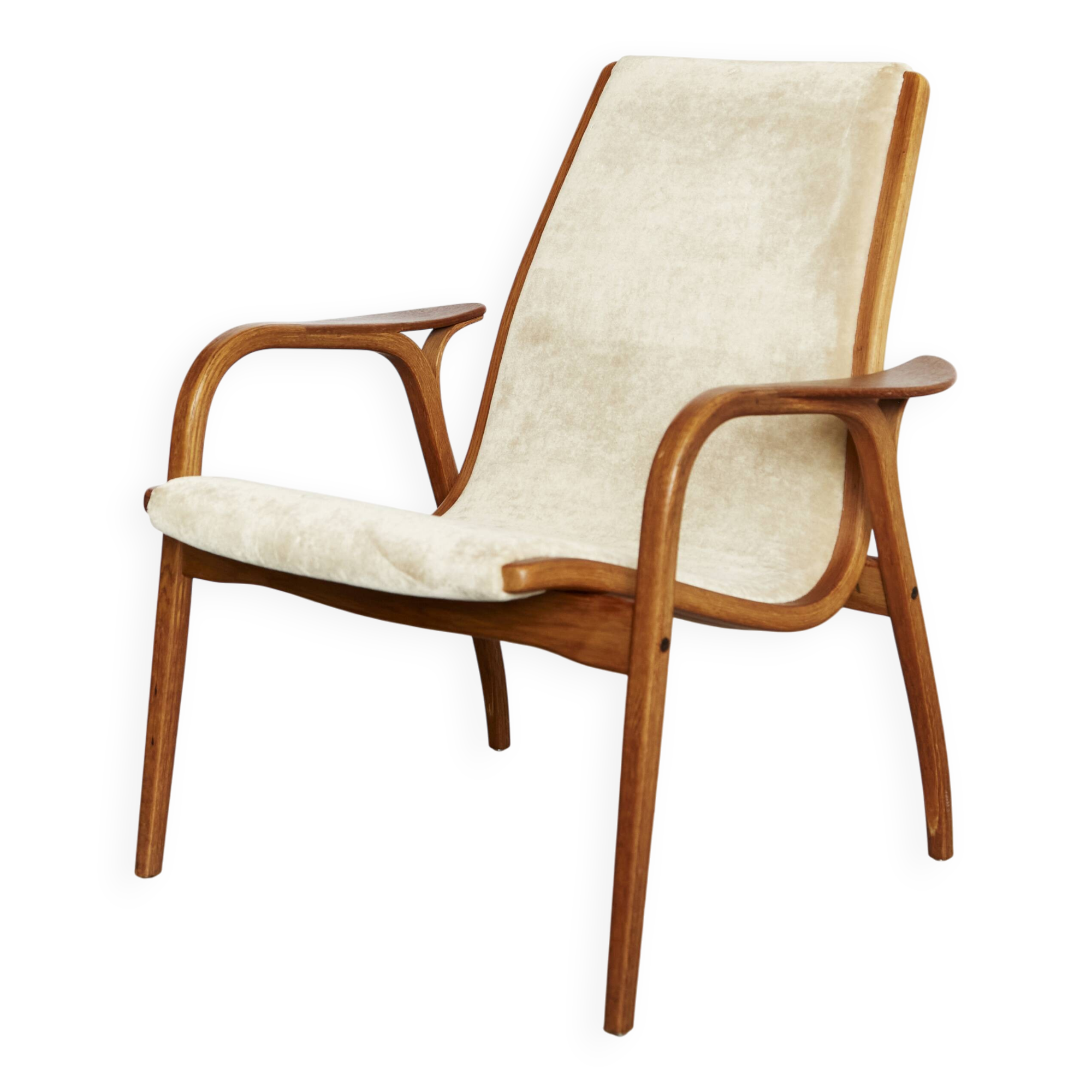 Fauteuil et repose-pieds Lamino par Yngve Ekström pour Swedese