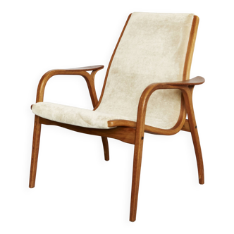 Fauteuil et repose-pieds Lamino par Yngve Ekström pour Swedese