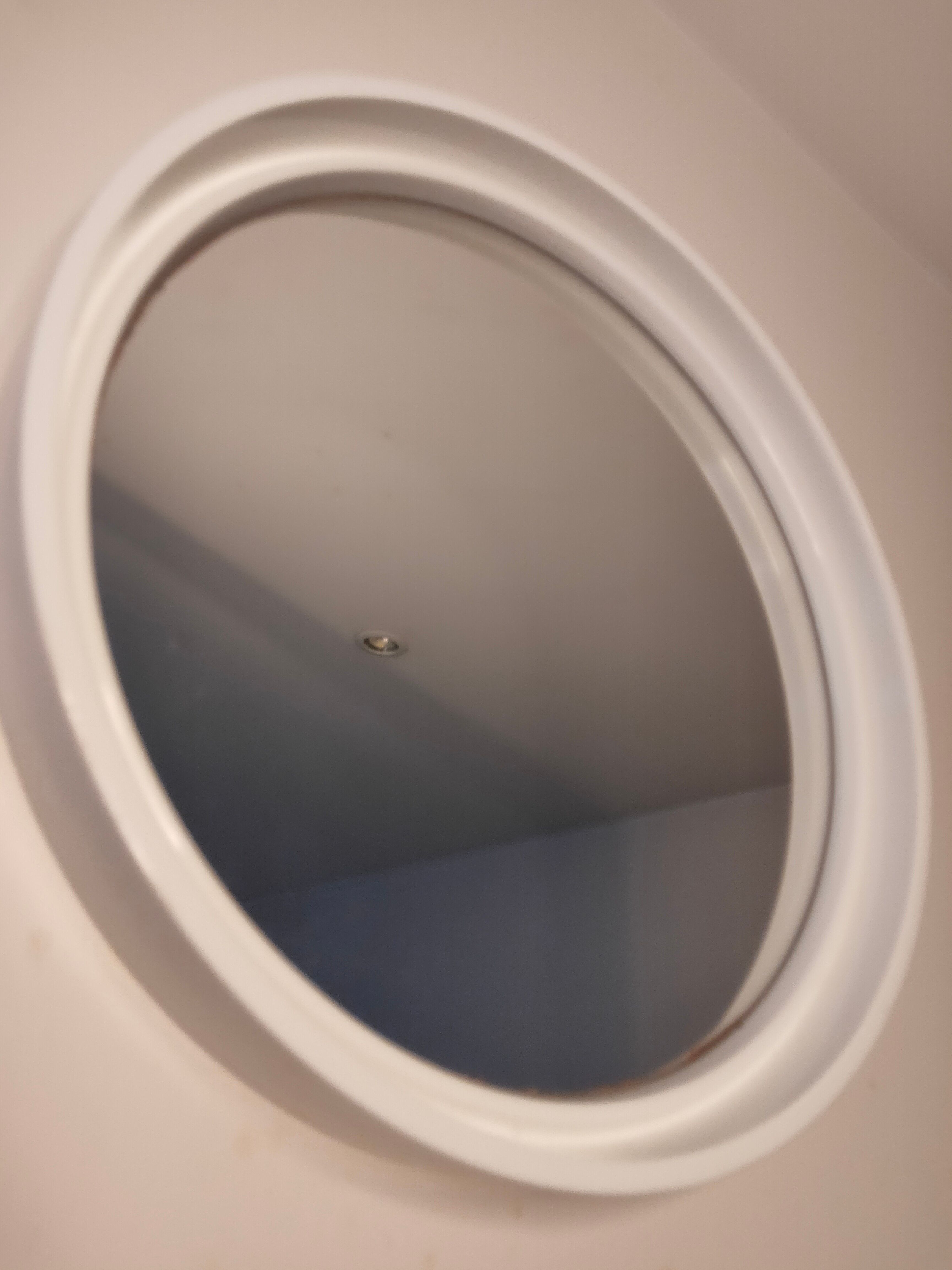 Round plastic mirror Gilac prisunic