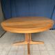 Table ronde en bois avec piétement style Baumann