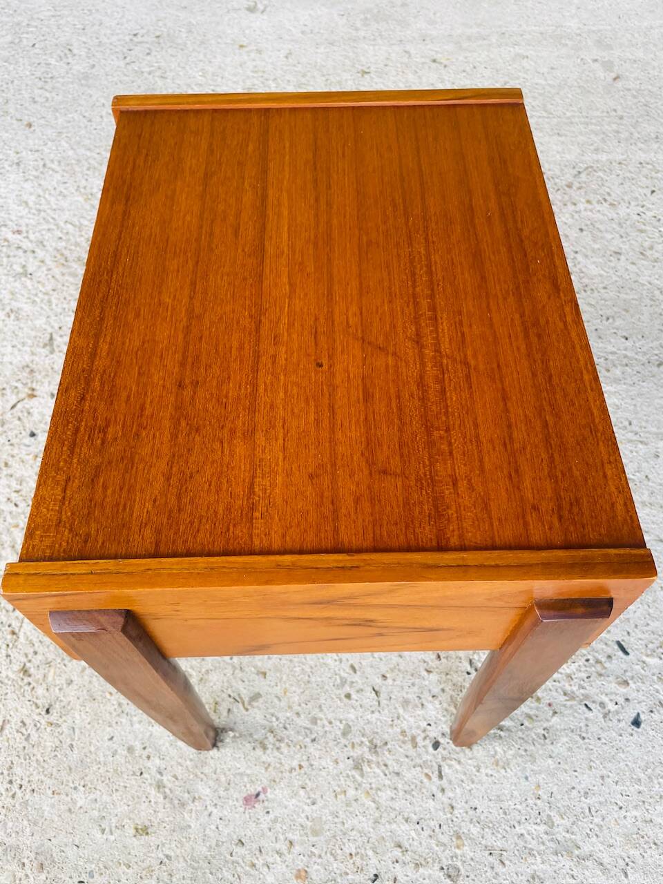 Vintage Scandinavian teak bedside table circa 1960's