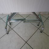 Formica foldable table, chrome feet - 60s