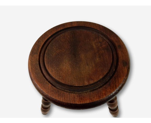 Rustic tripod dark wood tripod