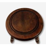 Rustic tripod dark wood tripod