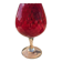 Giant glass 26 cm Empoli ruby red blown glass