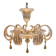 Important lustre Murano in transparent blown glass