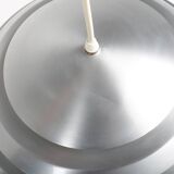 Vintage pendant light with brushed aluminum slats, 1970s